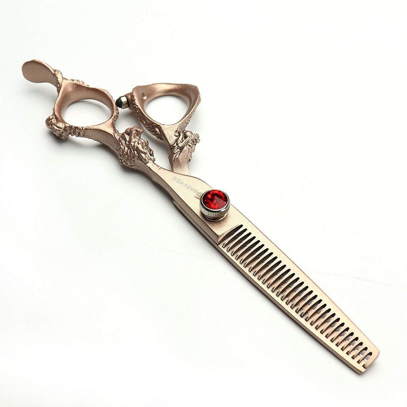 AXEMOORE 7/8/9 inch rose gold, silver 440c Japanese hair scissors salon hairdresser and thinning hairdresser (Rose Gold) - Image 4